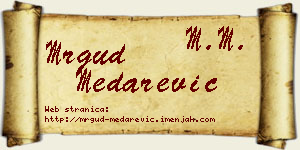 Mrgud Medarević vizit kartica